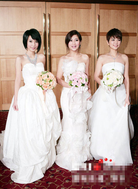 中韩<em>女星</em>动人<em>婚纱照</em>