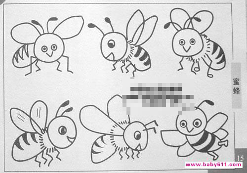 简笔画―蜜蜂2_简笔画