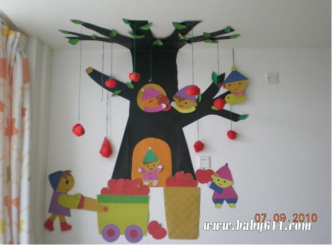 幼儿园墙饰吊饰:树