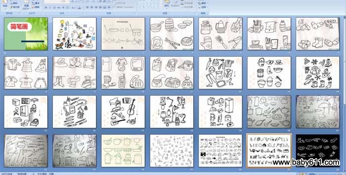 幼儿园幼儿简笔画《生活用品》 PPT课件