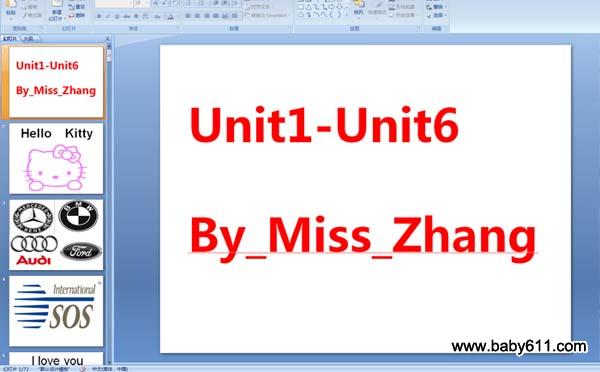 ٶӢԤϵʿUnit1-Unit6_By_Miss_Zhang