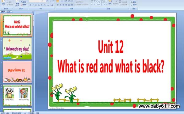 ٶӢԤϡUnit_12What is red and what is black