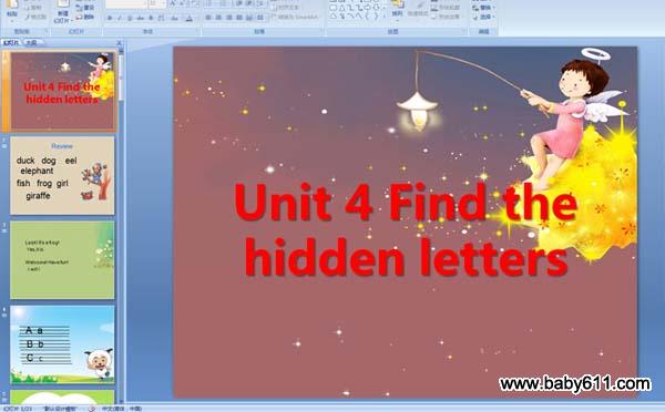 ٶӢԤ unit4  Find the hidden letters