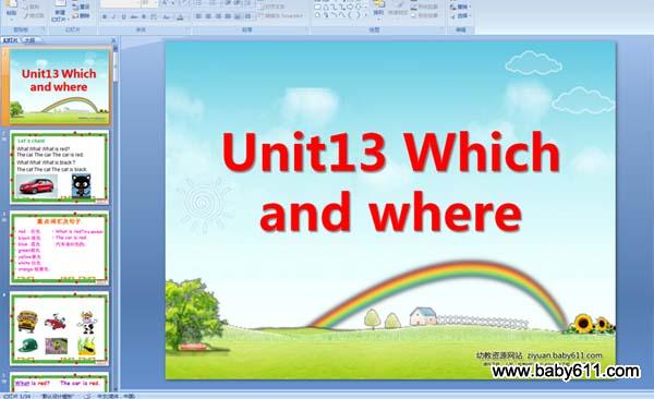 Unit13 Which and where 