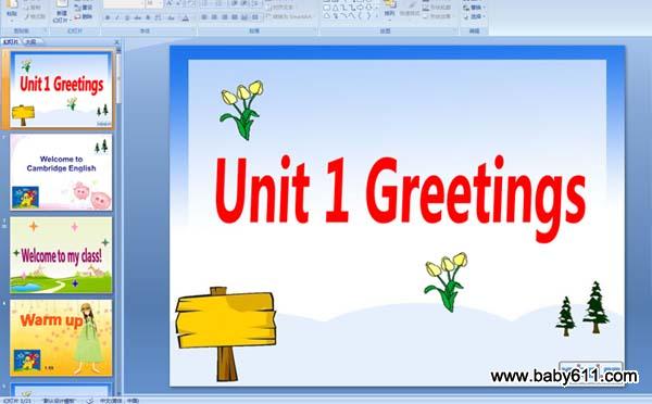 Unit 1 Greetings