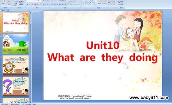 Unit10 What are they doing