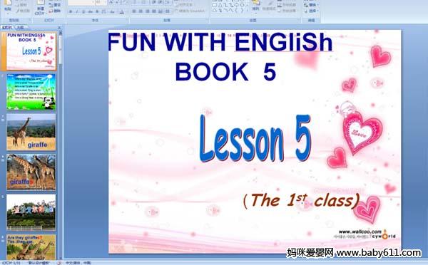 FUN WITH ENGliSh BOOK 5��Lesson 5