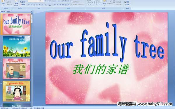 �����ٶ�Ӣ��һ���ϲ�:Unit11  our  family  tree