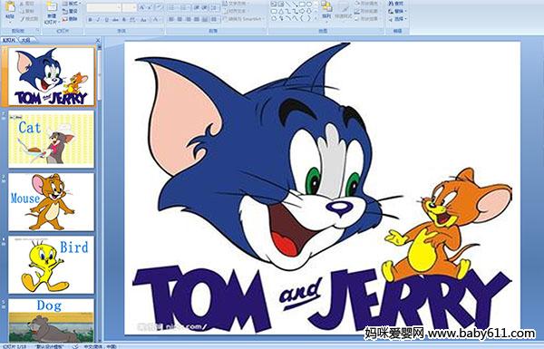 �ٶ�Ӣ�ġ�Tom and Jerry��PPT�μ�