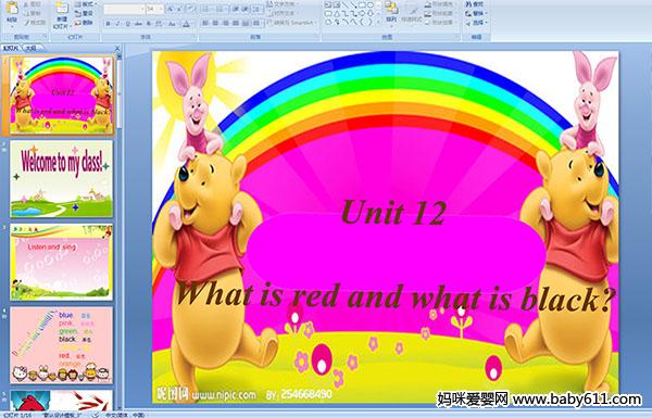 �����ٶ�Ӣ��Ԥ����(PPT�μ�)��Unit 12 What is red and what is black