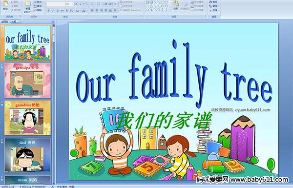 �����ٶ�Ӣ��һ���μ���Unit11 our family tree���ǵļ��ס�