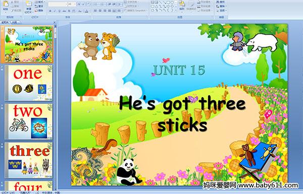 UNIT15 He s got three sticks