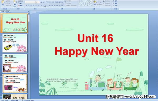 �����ٶ�Ӣ��Ԥ�����μ�����Unit16 Happy New Year