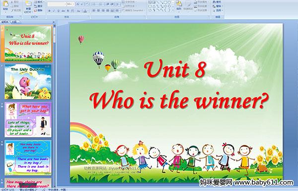 �����ٶ�Ӣ�������Unit 8 Who is the winner?��