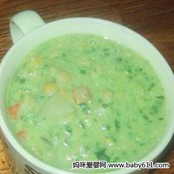 儿童菜谱汤类：豆腐豌豆拌汤