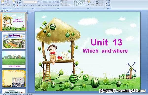 �����ٶ�Ӣ��Ԥ����PPT�μ�����Unit  13  Which  and where 