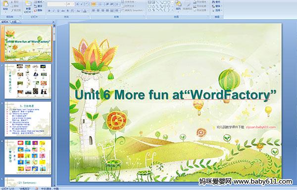 �ٶ�Ӣ��μ���Unit 6 More fun at��WordFactory�� 