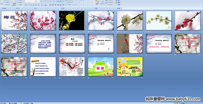 幼儿园大班语言活动《梅花》