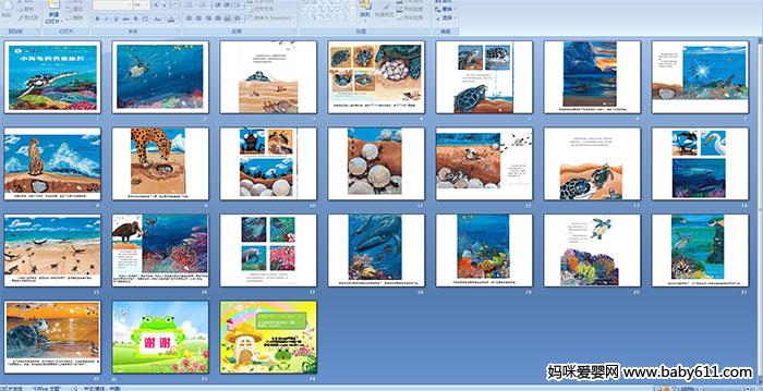 幼儿园大班绘本故事《小海龟的勇敢旅程》