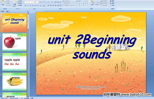 �ٶ�Ӣ��μ���unit 2Beginning sounds