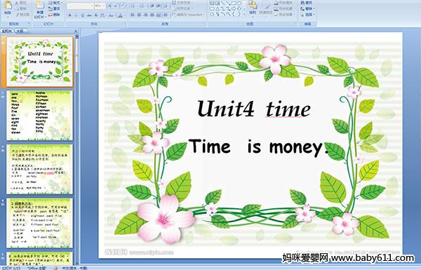 Unit4  time Time  is money