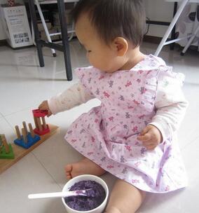 宝宝辅食跟我学 - 紫薯黑芝麻泥