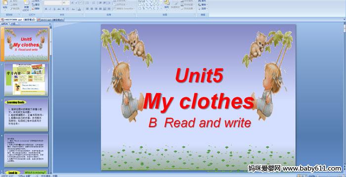 Unit5 My clothes B  Read and write