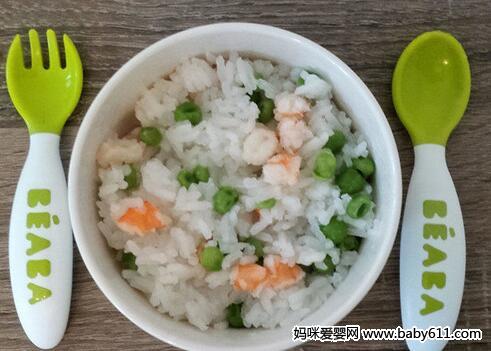 虾仁豌豆饭