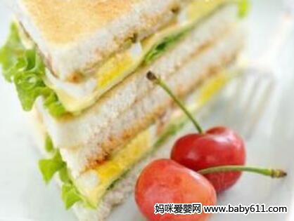 素食早餐三明治