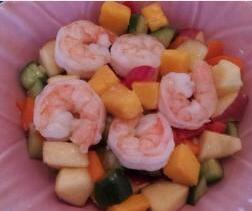 香芒苹果海鲜沙拉