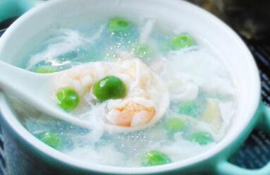 青豆鲜虾羹